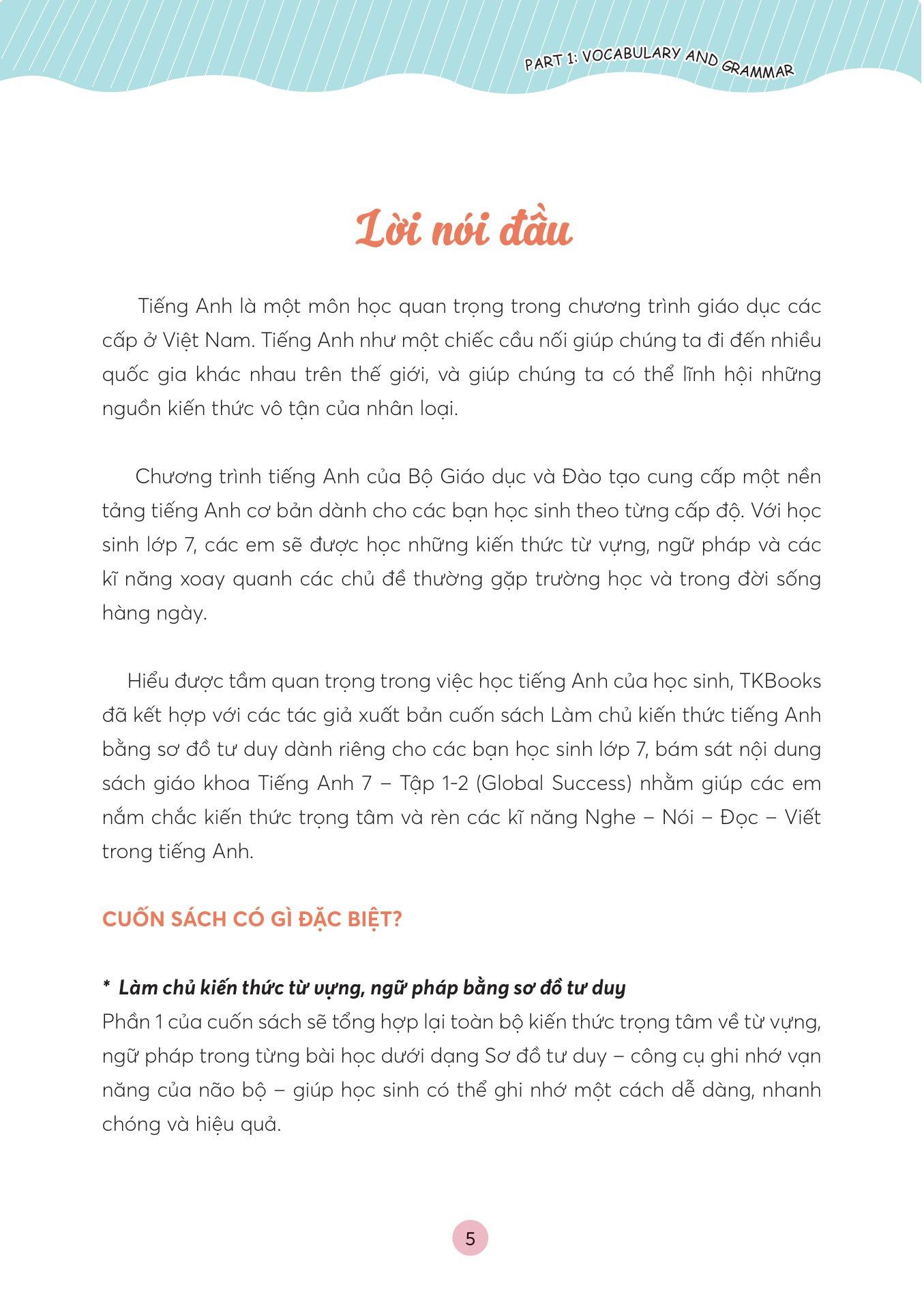 Làm Chủ Kiến Thức Tiếng Anh Bằng Sơ Đồ Tư Duy Lớp 7