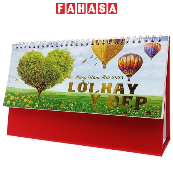 Lịch Bàn Chữ A 2025 - Lời Hay Ý Đẹp - AB-L14-LBA