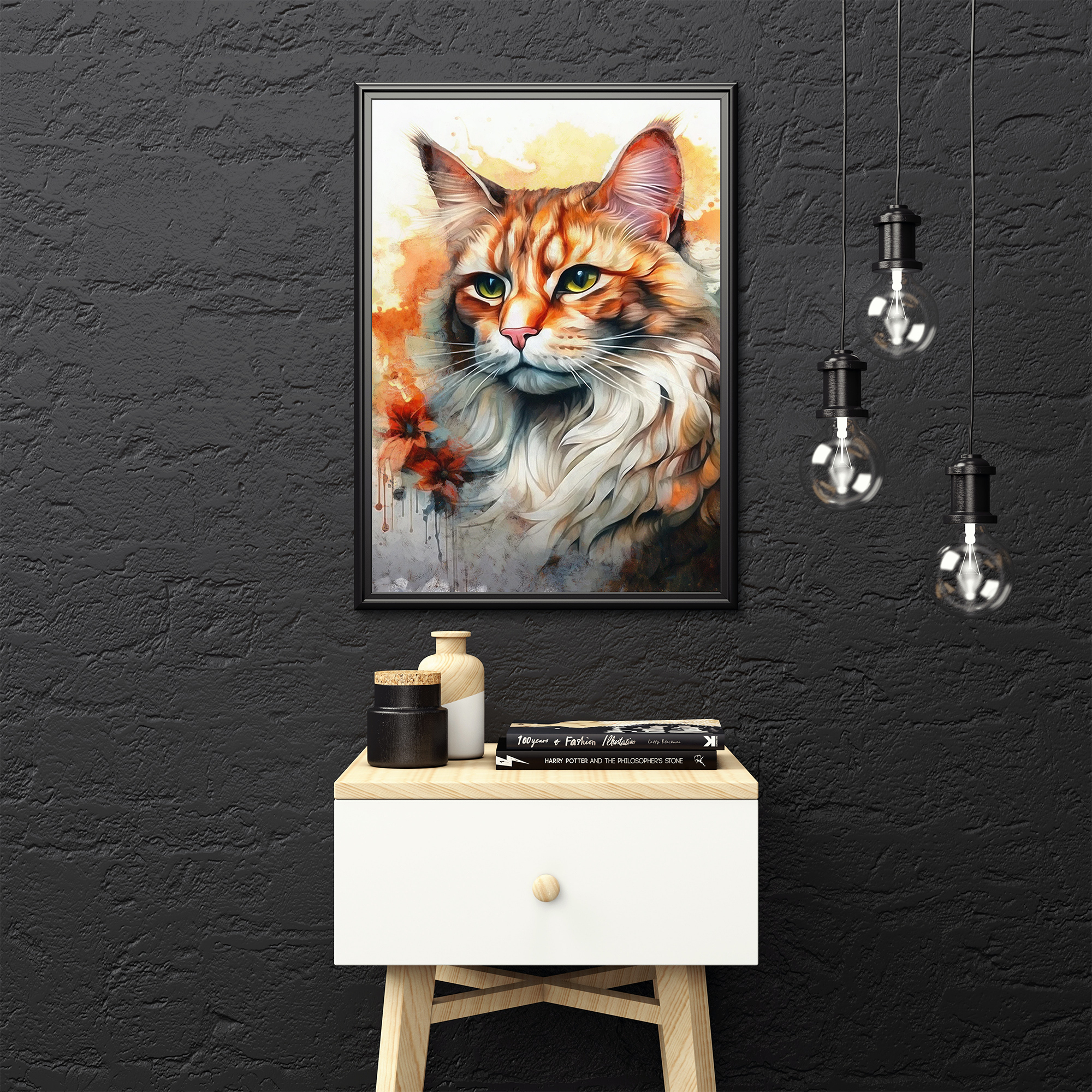 Quà tặng cho tâm | Tuổi Mèo (Mão) | Tranh canvas nghệ thuật (STA_12CG_Meo_01)