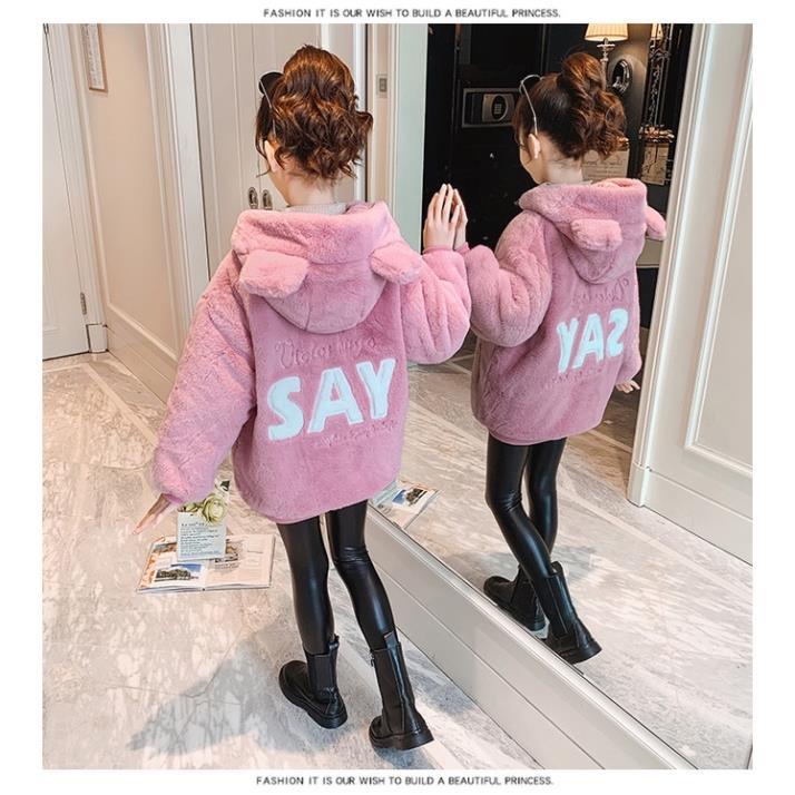 IAK38 Size110-160 (15-40kg) Áo ấm/áo lạnh cho bé gái Hàng Quảng Châu Thời trang trẻ em
