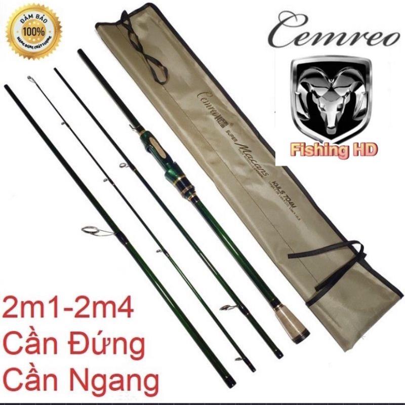 Cần câu lure 4 khúc Cemreo Macans 2m1 - 2m4 siêu khỏe đồ câu FISHING_HD