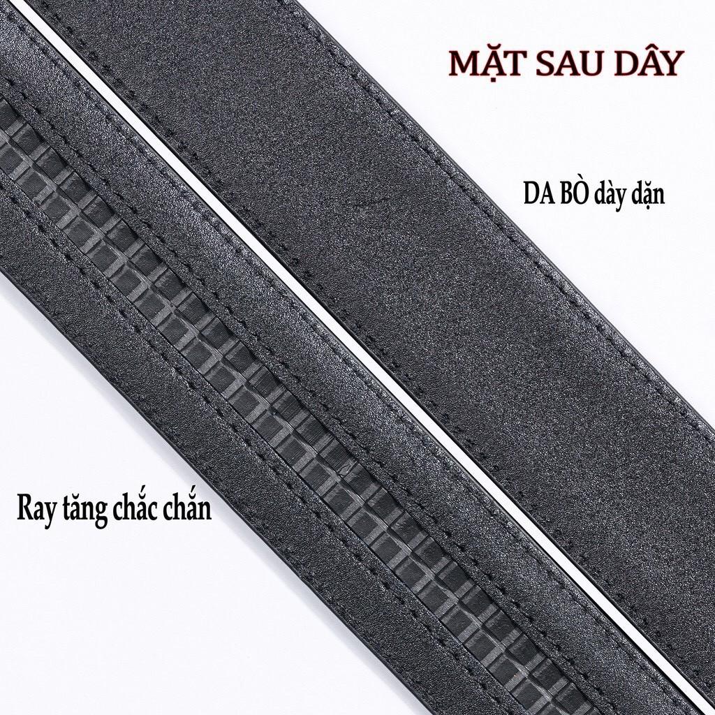 Thắt lưng nam da bò cao cấp 3 lớp màu khóa tự động nhiều mặt L104-DA THẬT