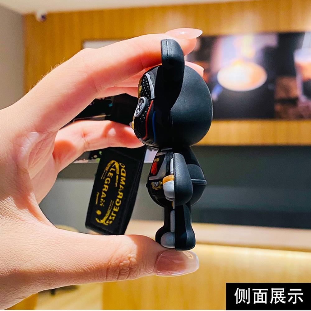 Móc khóa BearBrick Robot cool ngầu độc lạ chất liệu PVC làm quà tặng, móc khoá xe, trang trí balo túi xách