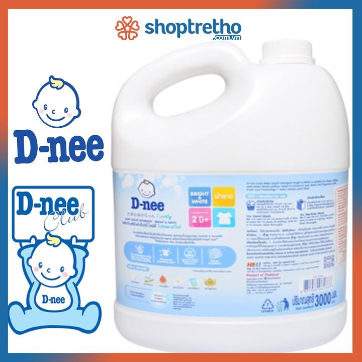 Nước giặt Dnee 3000ml xanh/hồng/trắng - Thái Lan