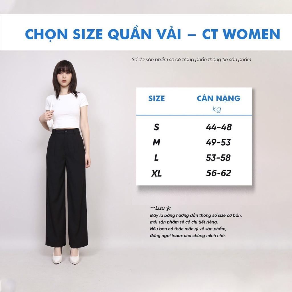 Quần ống loe CT Jeans cạp cao vải umi co giãn không nhăn ôm trơn siêu đẹp