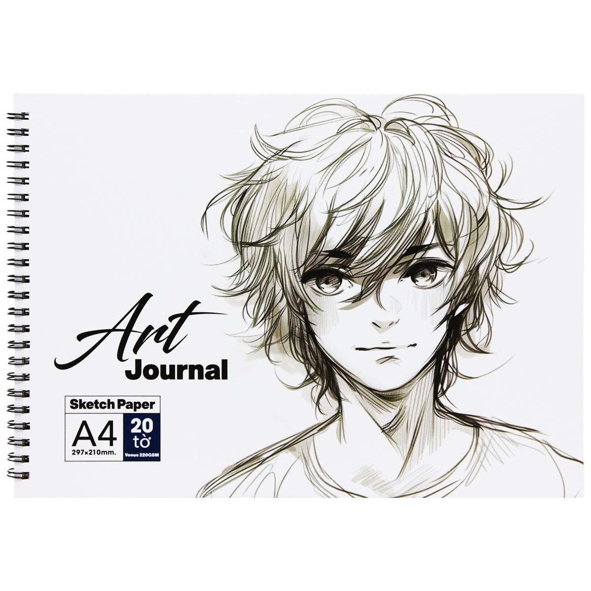 Tập Vẽ Lò Xo Art Journal A4 - 40 Trang 220gsm - The Sun - Manga Boy