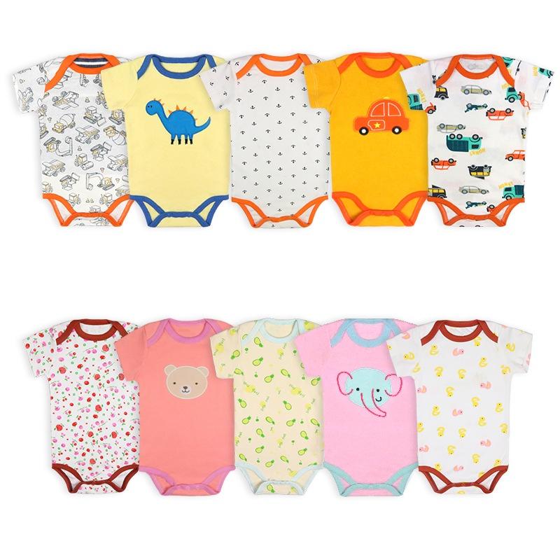 Body chip cho bé, đồ liền thân vải cotton thoáng mát, bodysuit bé trai, bé gái dễ thương Easy Baby từ 0-24M (TT-002)