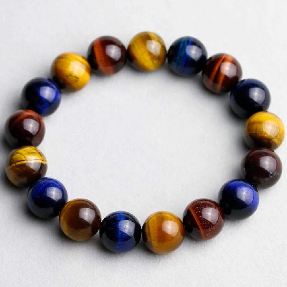 Vòng Tay Opal Mắt Hổ Ba Màu Tự Nhiên 11MM