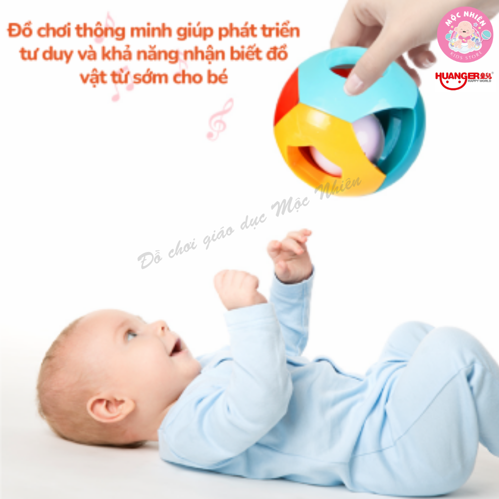 Đồ Chơi Xúc Xắc HUANGER HE0142 Baby Rattles - Bóng Xúc Xắc Cho Bé Sơ Sinh Từ 0 Tháng Tuổi