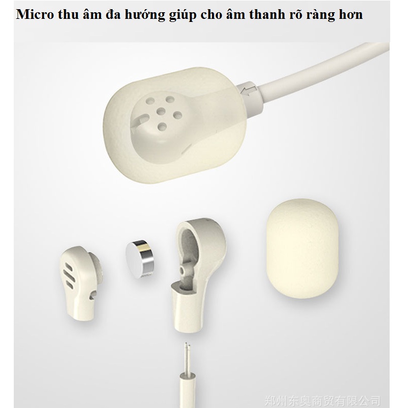 Máy trợ giảng không dây A500 Wireless Kèm theo: 1 Micro ko dây cài tai hạt đậu mầu da + 1 Micro có dây cài ve áo + 1 Tai nghe Bluetooth Siêu Bass Có Mic Đàm Thoại Thích Hợp các cuộc họp, hội nghị và học trực tuyến trên Zoom