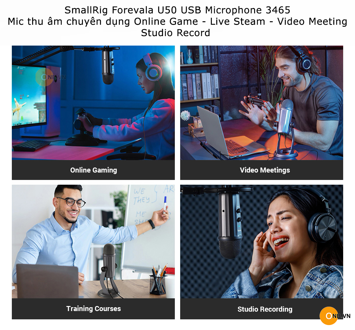 SmallRig Forevala U50 3465 - Mic Thu Âm Game Online - Live Steam cổng Type C-USB