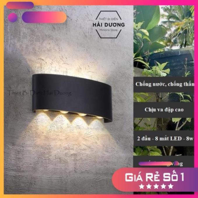 Đèn trang trí hắt tường 2 đầu - 8w chống nước TN189