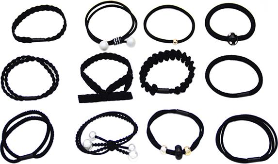 Set Chun Tóc Hàn Quốc 12 Mẫu - Xám