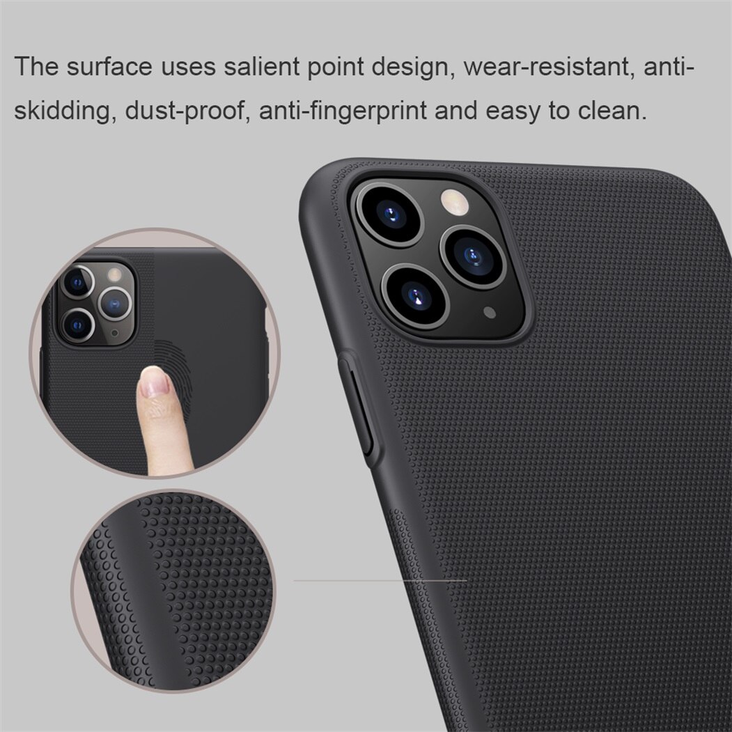 Ốp Lưng Sần Chống Sốc Cho iPhone 11 Pro Max hiệu Nillkin  - Hàng Chính Hãng
