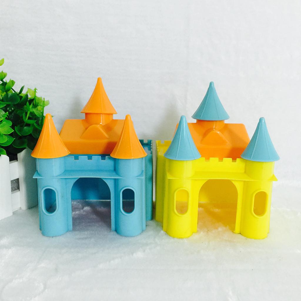 2x Small Pet Castle House Nest Hamster Hideout Toys For Guinea Pig Mice