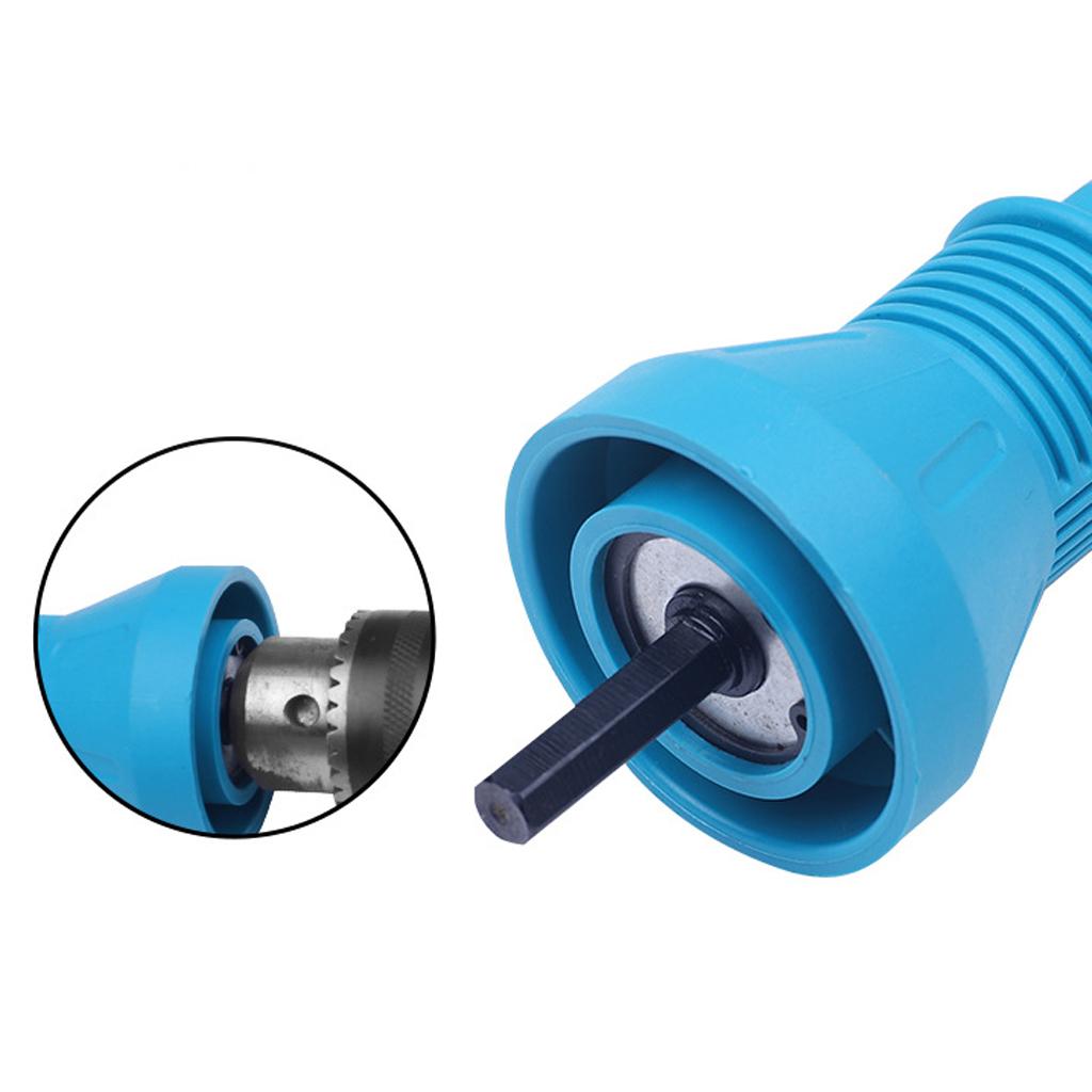 Rivet Gun Adaptor for Cordless Drill Electric Nut Riveting Riveter Tool-Blue