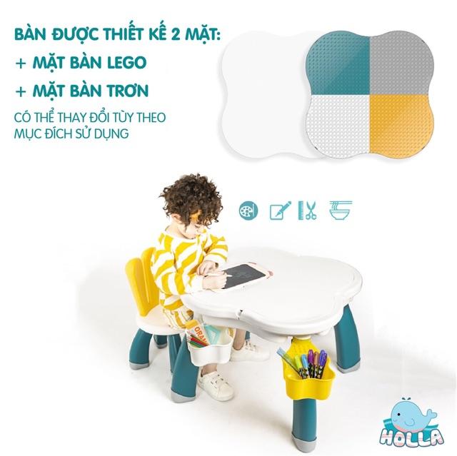 Bộ bàn ghế Lego Hoa anh đào Babyhop