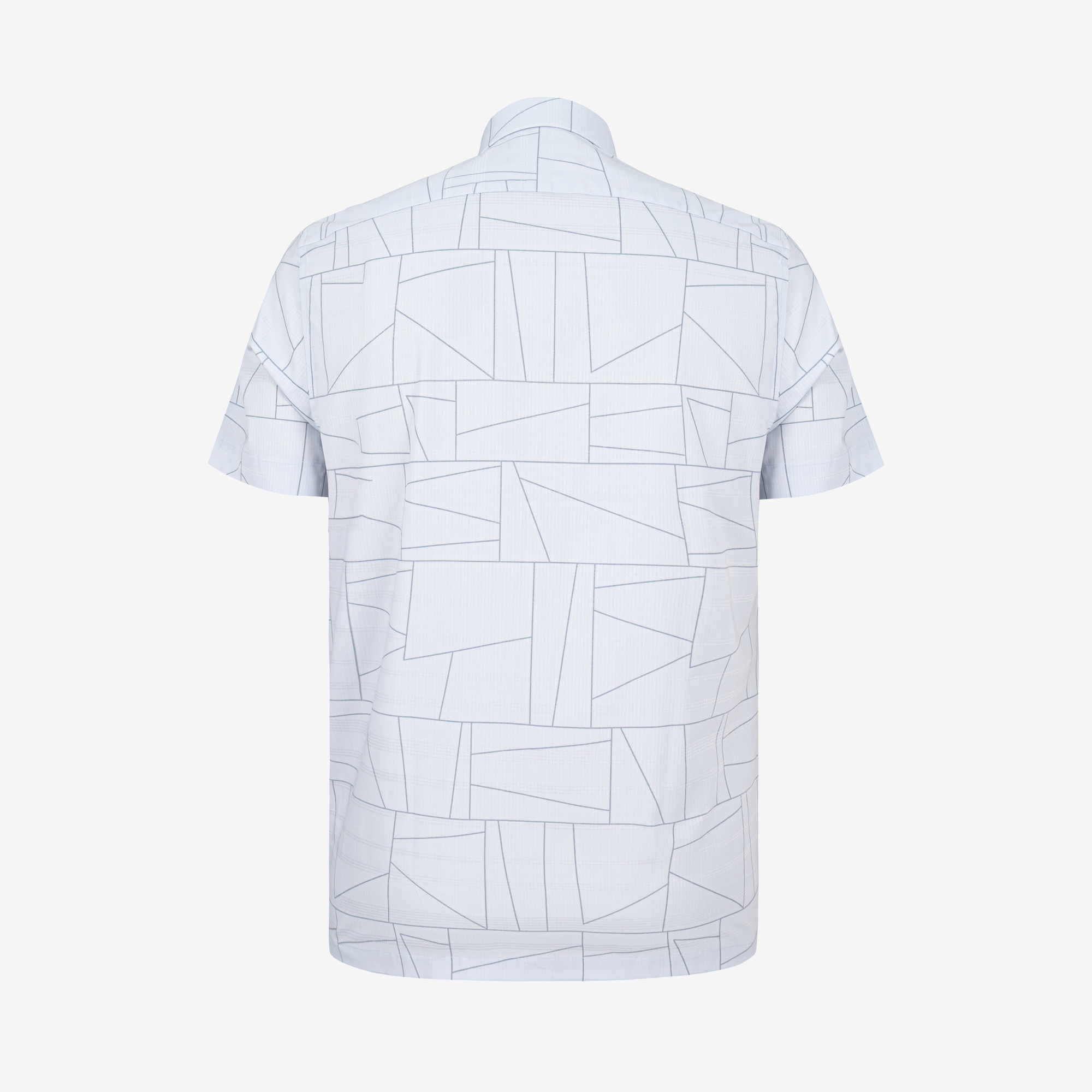 Áo sơ mi nam KHATOCO Tailor Fit ngắn tay A1MN518T2-CNIN728-2703-N