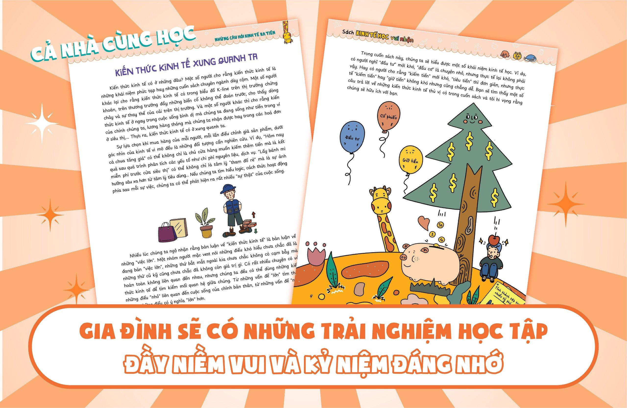 Sách Kinh Tế Học Vui Nhộn - Những Câu Hỏi Kinh Tế Ra Tiền - Kiếm Tiền Và Giữ Tiền?