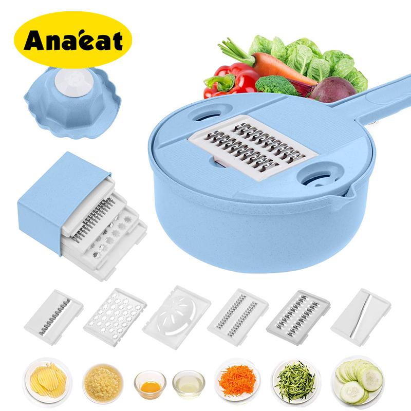 Dụng Cụ Bào Sợi Củ Quả ANAEAT Đa Năng 8 Trong 1