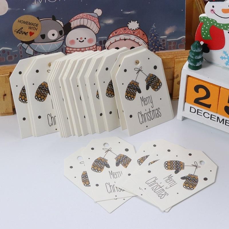 Mix 50 tag 10 mẫu chủ đề giáng sinh / Noel / X-mas dùng để trang trí