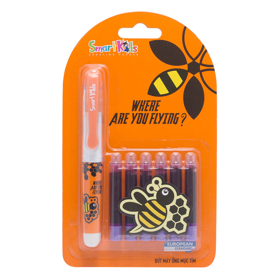 Combo Bút & 6 Ống Mực Tím Rời  SMARTKIDS SK-CFP001