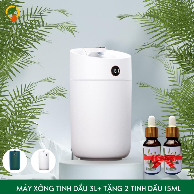 Máy phun sương tạo ẩm xông tinh dầu Humidifier X12, dung tích 3L, tạo độ ẩm phòng điều hòa, khuếch tán tinh dầu, đèn Led