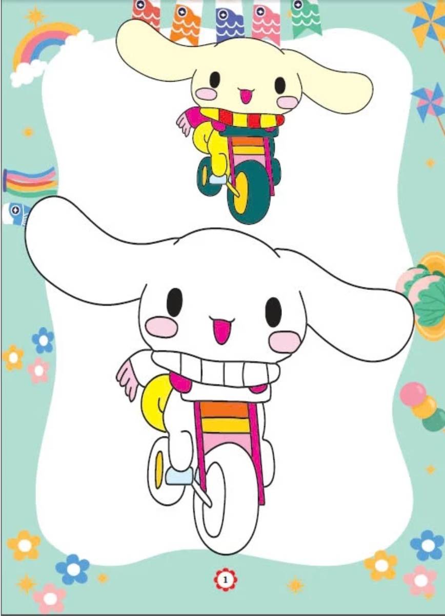 Combo Bé Tô Màu Cinnamoroll + Bé Tô Màu Baby Three (Bộ 4 Cuốn) - HA