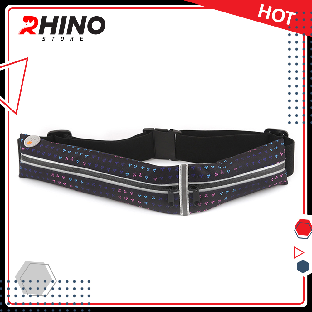 Đai đeo thắt lưng thời trang thể thao cho nam nữ Rhino B202 đựng vừa điện thoại 6.5 Inch, dùng khi chạy bộ đạp xe leo núi hoặc chơi các môn thể thao khác, vải chất lượng cao Rhino Store