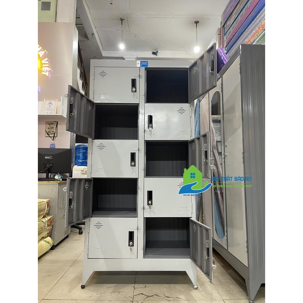 Tủ hồ sơ sắt locker 10 cửa có khóa giá rẻ - Giao hàng nhanh chóng tphcm freeship - Bảo An