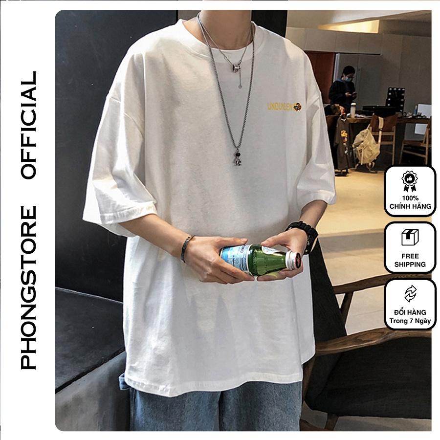 Áo thun Unisex Phong Boutique MOUSE phông tay lỡ nam nữ form rộng Oversize 2 màu