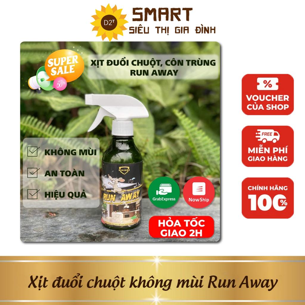 Xịt đuổi chuột Run Away - Không mùi, an toàn - Xua đuổi chuột, gián, côn trùng, tiện lợi