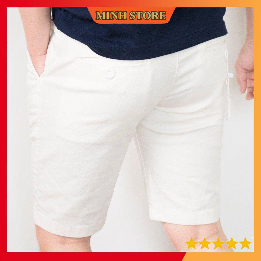 Quần short nam kaki, quần ngố nam chất dày dặn co giãn cực tốt, mềm mịn không bai, không xù SH01 MINHSTORE66