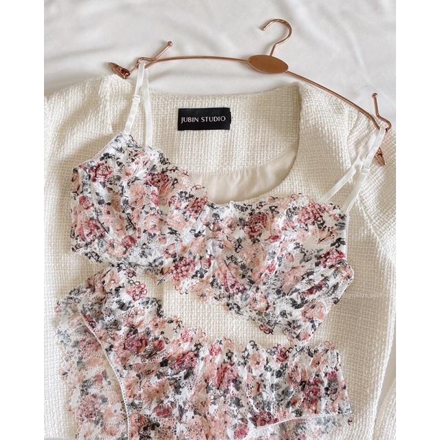 Spring - Áo ngực có gọng ren hoa xinh xắn Haruharulabel