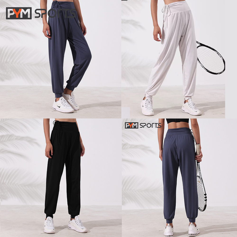 Quần Jogger rút cạp - PYMJ010 tập gym, yoga nữ chất liệu co giãn 4 chiều