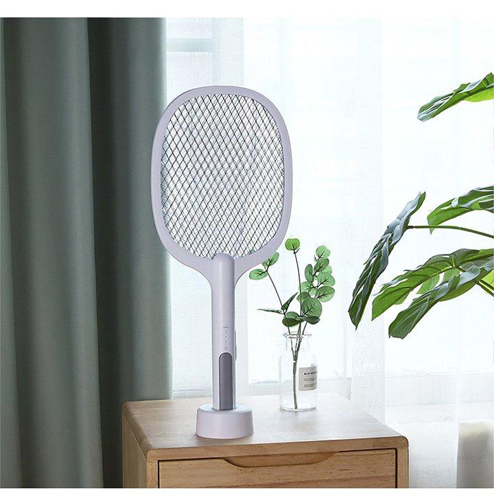 Vợt muỗi kiêm đèn bắt muỗi thông minh 2 in 1 tự động pin sạc điện usb cao cấp