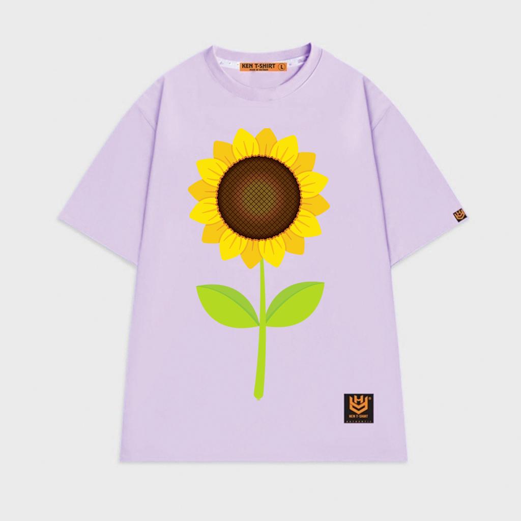 Áo thun unisex hoa Hướng Dương rực rỡ Sun flower shirt BND400 - Trắng