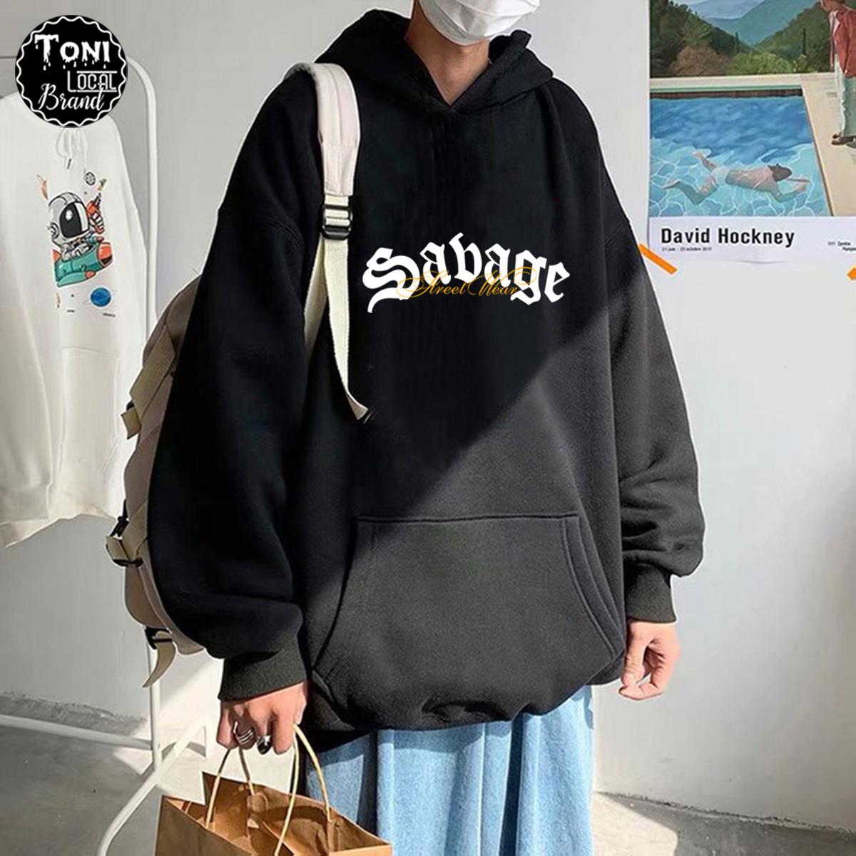 Áo Hoodie Local Brand SABAGE nỉ bông dày form rộng nam nữ Unisex (HD9200L - Full Box - Kèm Video Ảnh Thật)