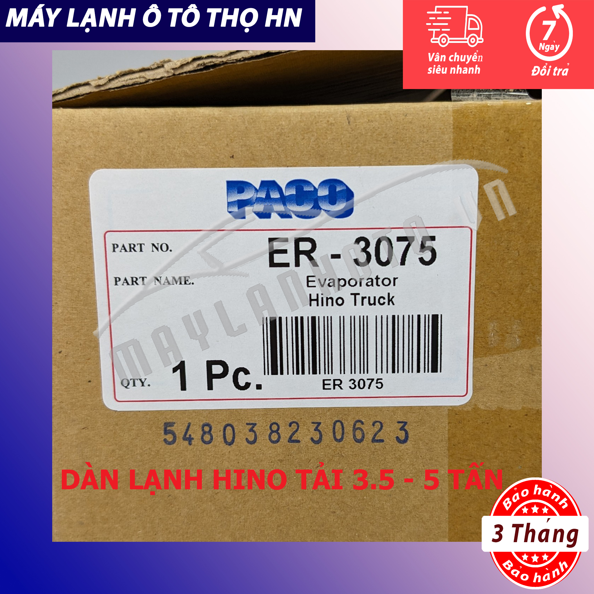 Dàn lạnh Hino 3,5 tấn - 5 tấn Hàng xịn Thái Lan