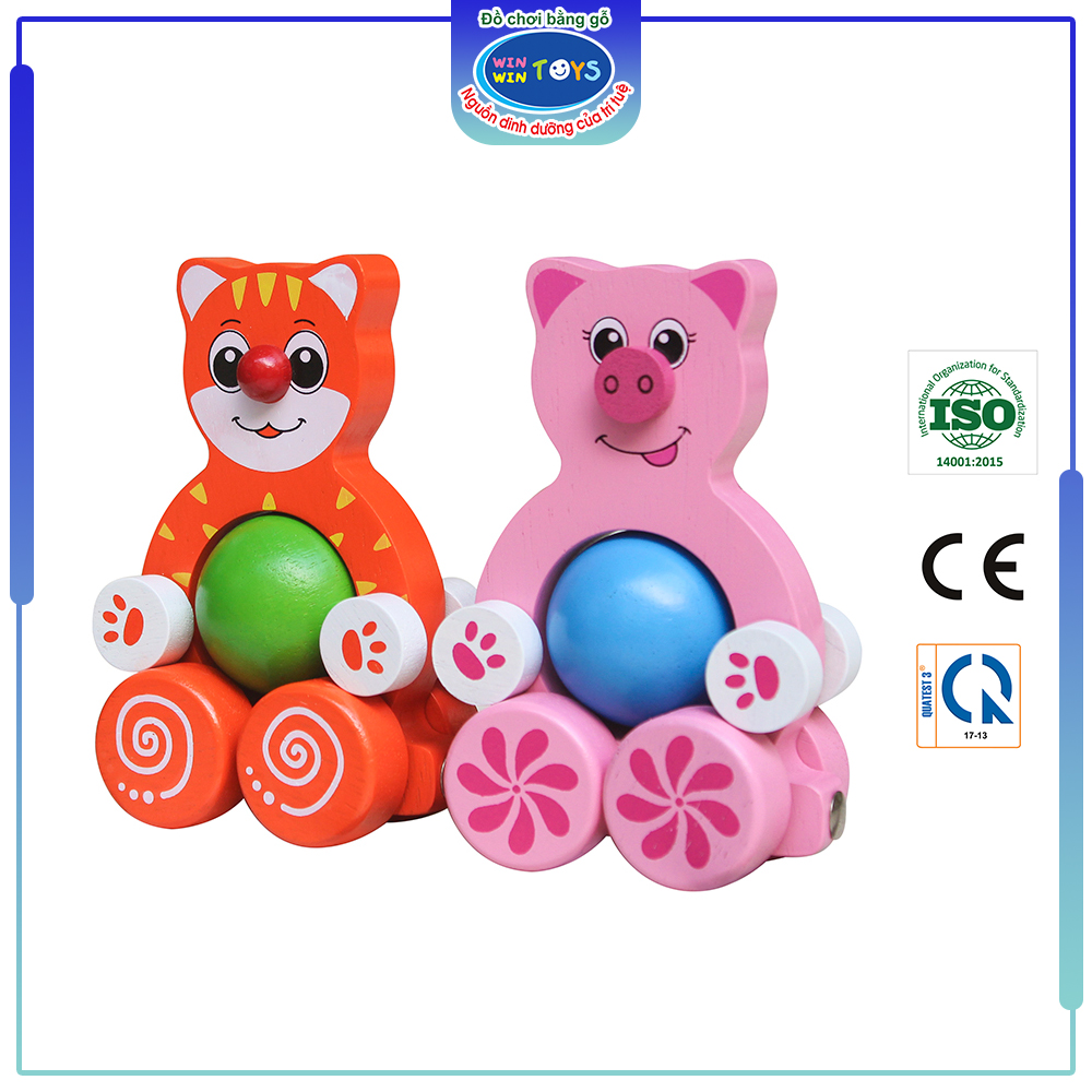 Đồ chơi gỗ Winwintoys - Xe thú 68532