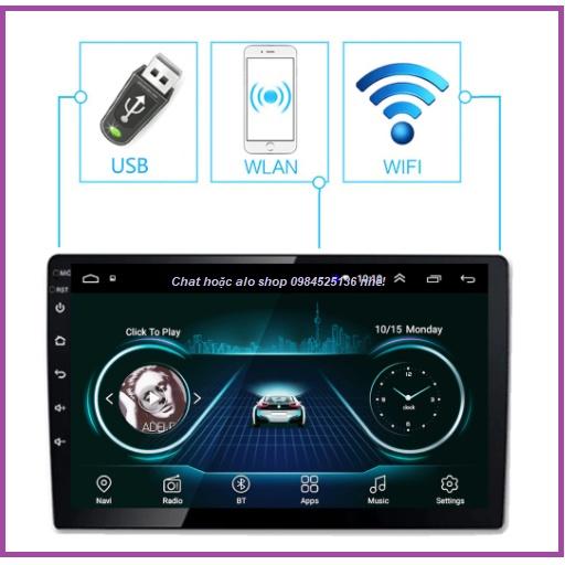 Màn Hình Android 9 inch dành cho xe TOYOTA WIGO.Đầu DVD Chạy Android lắp sim 4G ram2G-rom32GB Kèm Mặt Dưỡng Giắc Zin Toyota Wigo