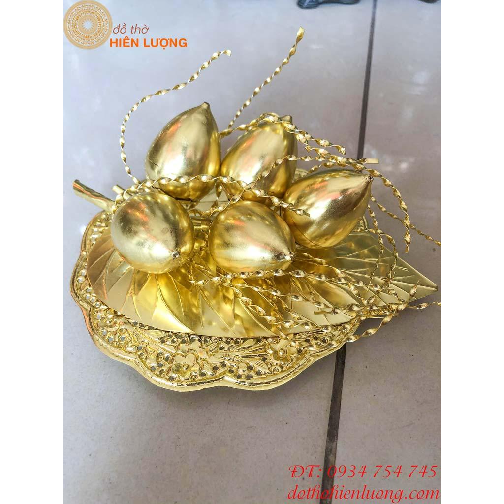 Bộ Trầu Cau Đồng Vàng