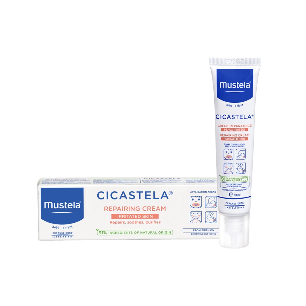 Kem Dưỡng Phục Hồi Da Đa Năng MUSTELA Cicastela Repairing Cream 40ml