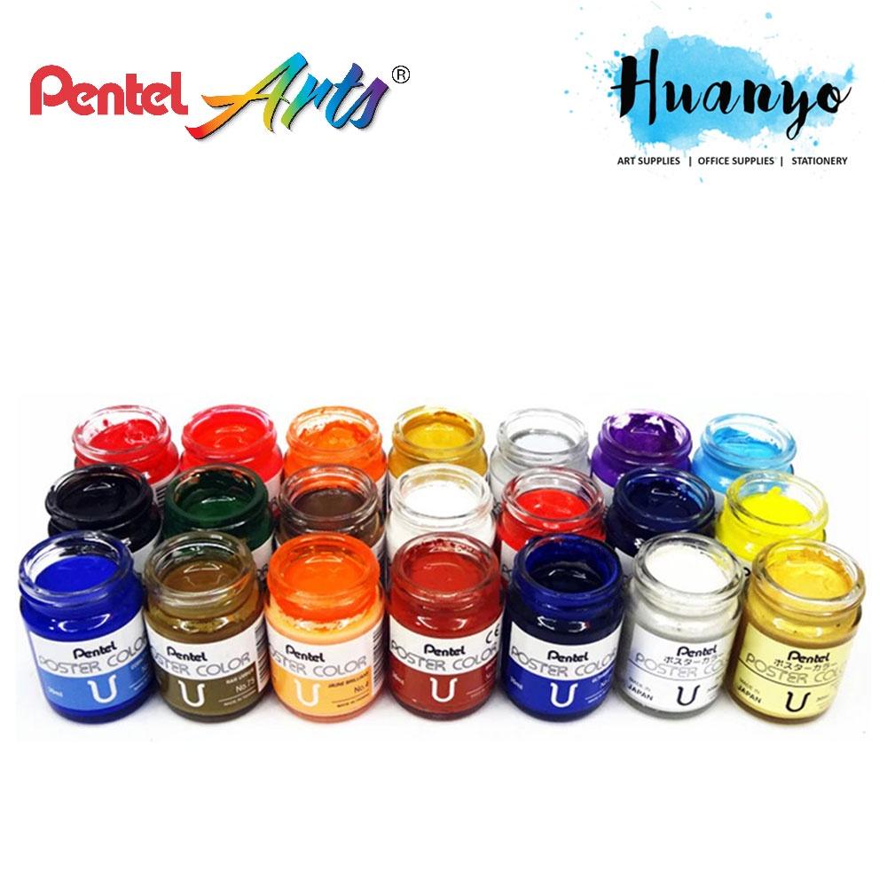 Màu Bột Poster Pentel Wpu | Màu Vẽ Bền, Lâu Phai, Không Độc Hại