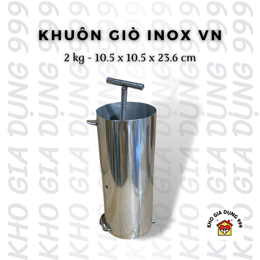 KHUÔN GIÒ INOX CAO CẤP VIỆT NAM LOẠI 1KG & 2 KG