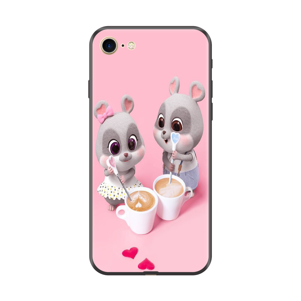 Ốp lưng TPU viền dẻo cho điện thoại IPHONE 7/8 Hình Chuột Tết 2020 Mẫu 12