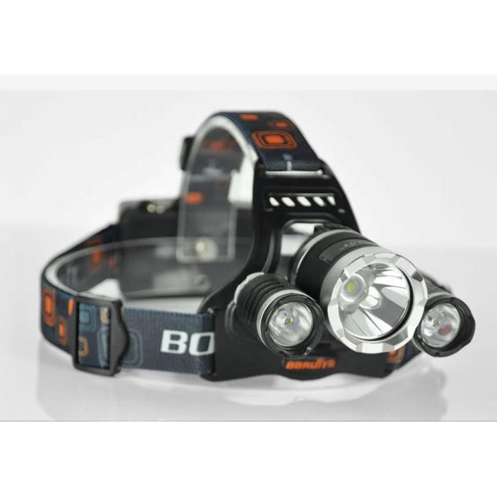 Đèn Pin Đội Đầu 3 Bóng Led Siêu Sáng HIGH POWER HEADLAMP T6, Sạc Pin Siêu Tiện Dụng, Bảo Hành 12 Tháng