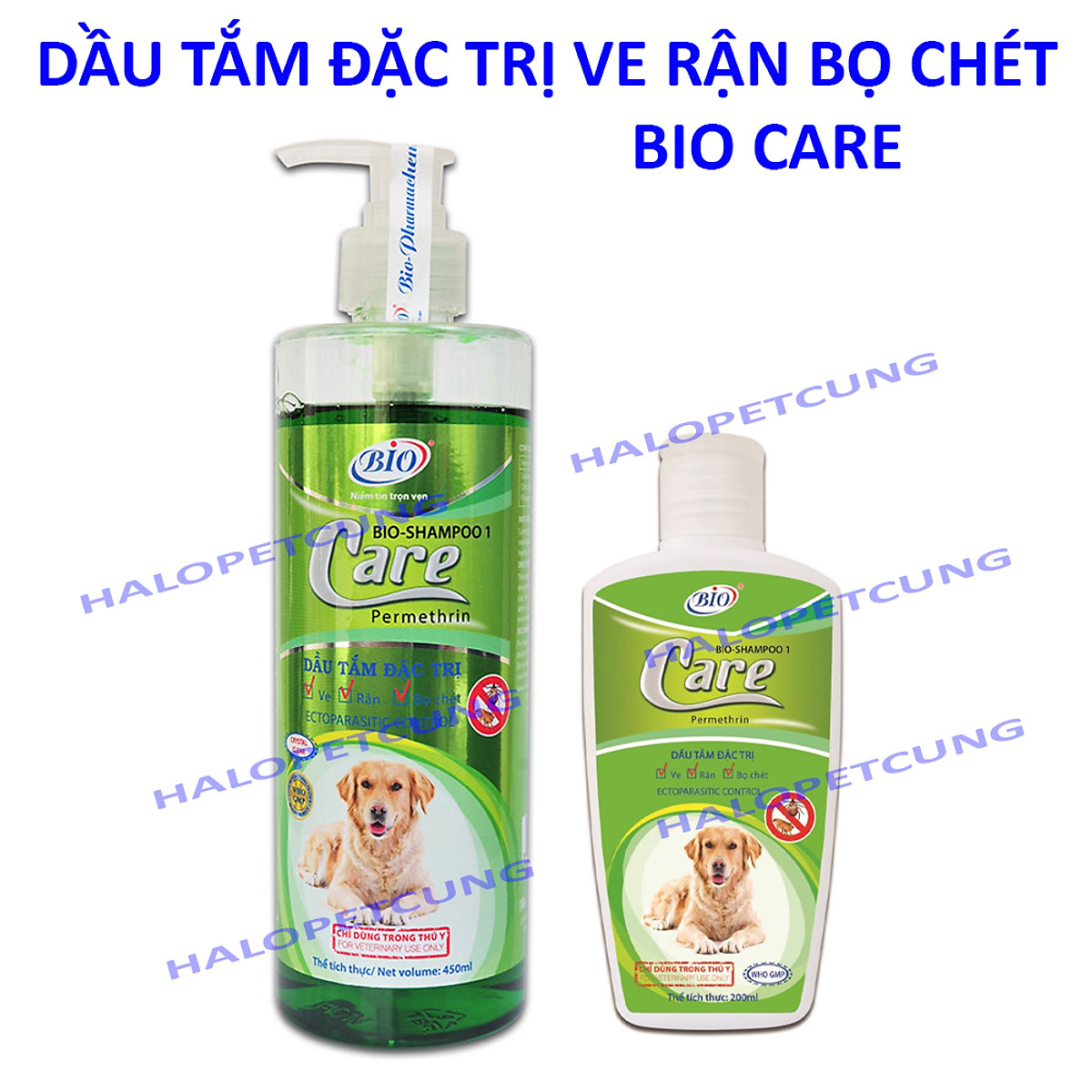 Sữa Tắm Đặc Trị Ve Rận Bọ Chét Cho Chó Bio Care Chai 200ml Và 450ml - YonaPetshop