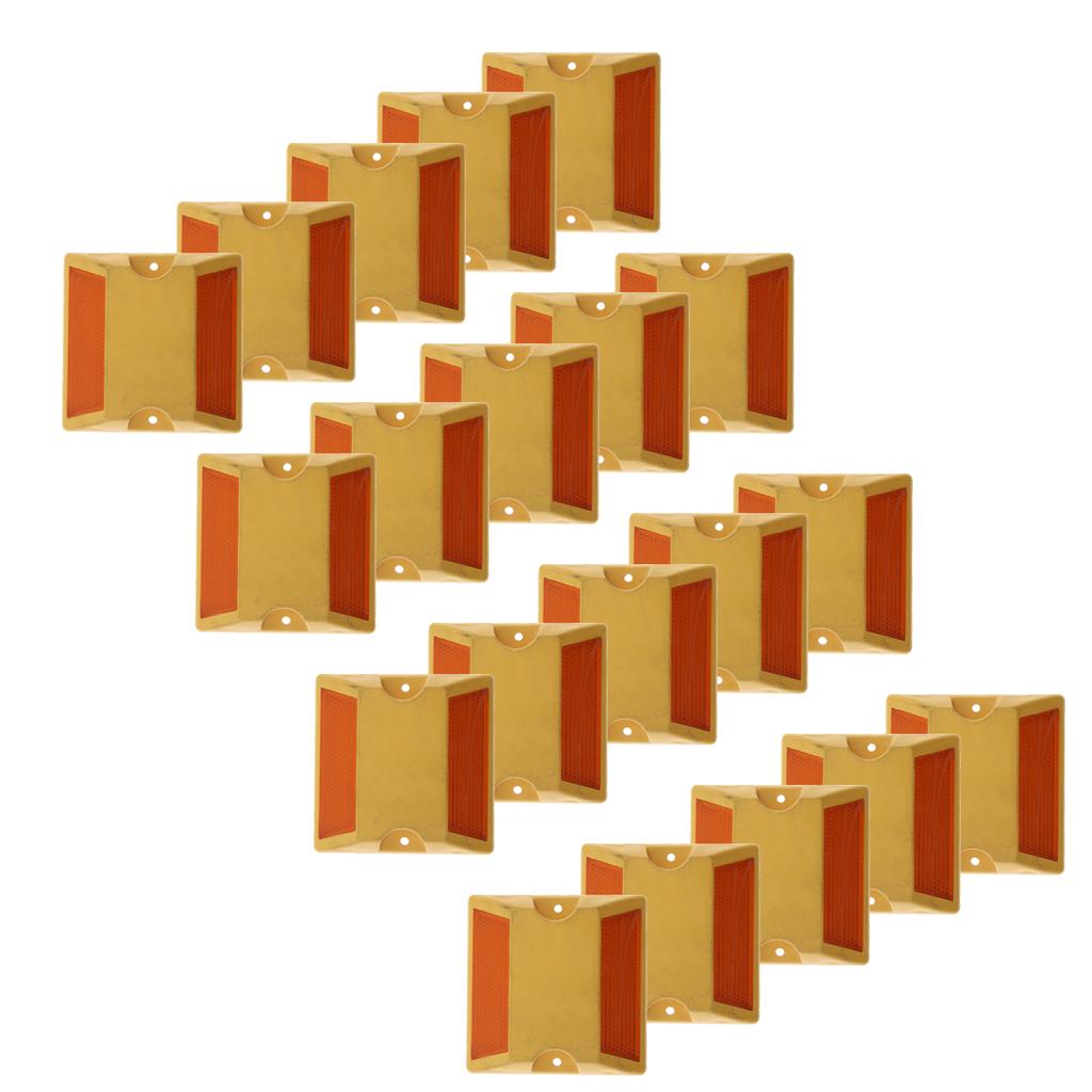 20x Thương Mại Mới Đường Quốc Lộ Mặt Đường Bút Phản Quang-2 Bên, Vàng