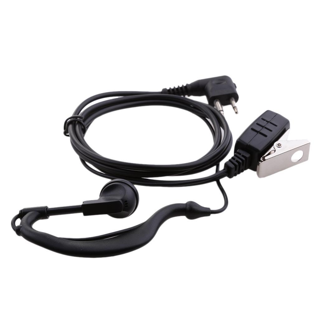 2 Pieces Ear Hook Earpiece Headset with PTT & Mic for CP040 GP300